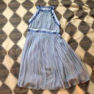 Chiffon and silk crepe dress